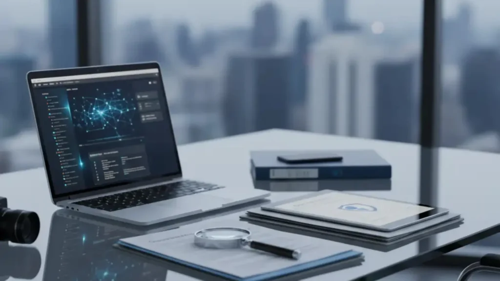 Professional private investigator from ABS Force conducting discreet surveillance and evidence collection for corporate and personal investigations.